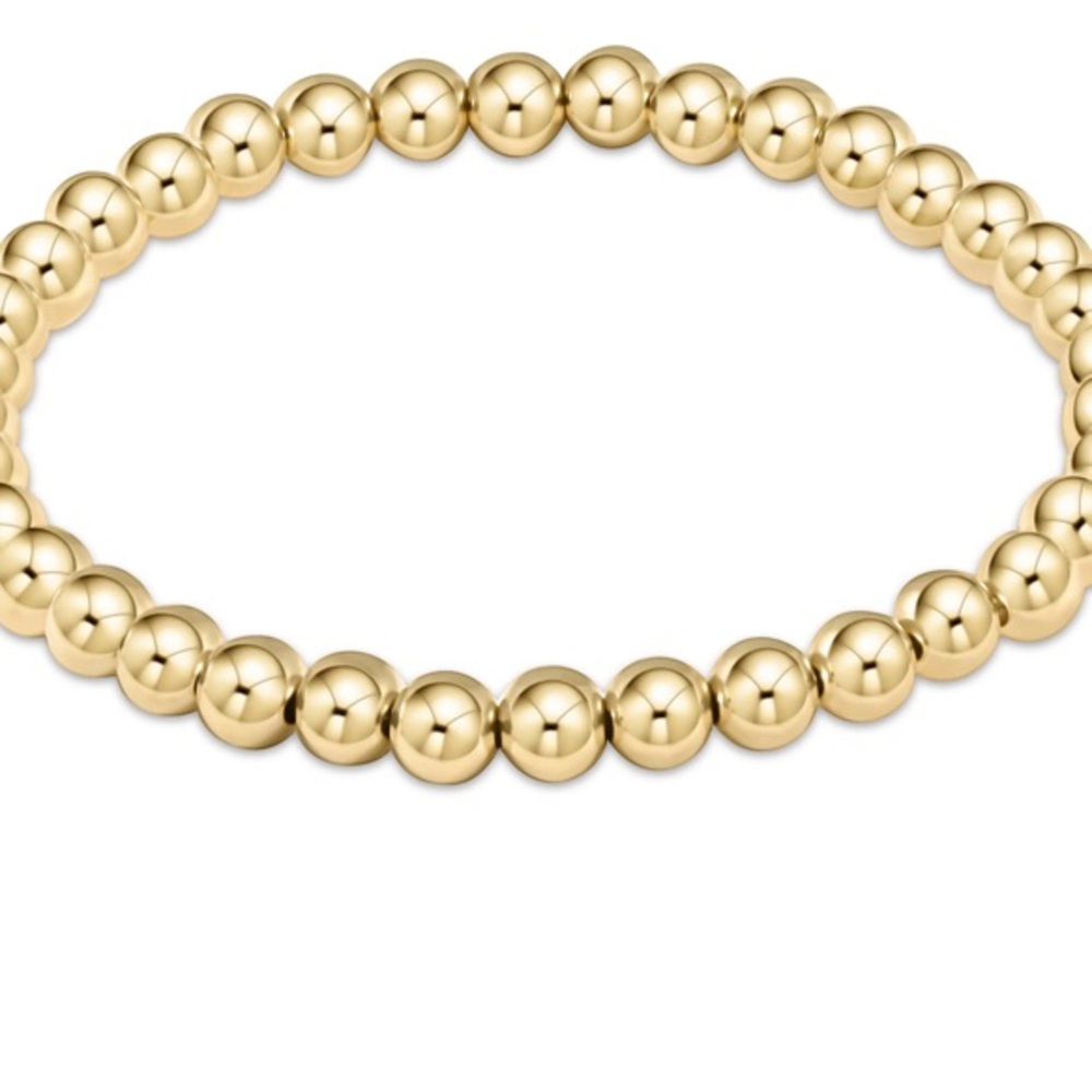 14kt gold beaded bracelet